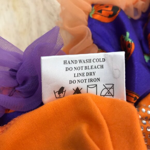 Baby Halloween Pumpkin One-Piece Costume Size Small 0-3 Months - Picture 7 of 7